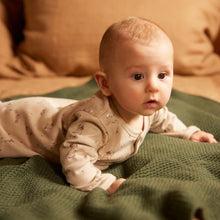 Load image into Gallery viewer, Nature Baby Merino Knit Cot Blanket - Thyme