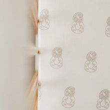 Load image into Gallery viewer, BO & KO Baby Fitted Cot Sheet - Tiki Mauve