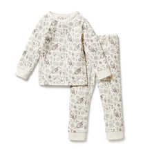 Load image into Gallery viewer, Wilson &amp; Frenchy Organic Long Sleeved Pyjamas - Tribal Woods
