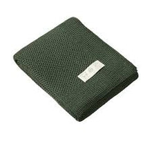 Load image into Gallery viewer, Nature Baby Merino Knit Cot Blanket - Thyme