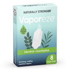 Load image into Gallery viewer, Vaporeze Vapor Pads 8 Pack - Menthol & Eucalyptus