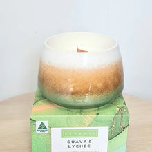 Load image into Gallery viewer, Vivante Guava & Lychee Soy Wax Candle With Wood Wick
