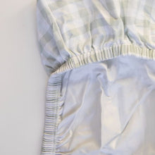 Load image into Gallery viewer, All4ella Waterproof Jersey Fitted Cot Sheet - Sage Gingham