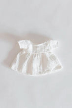 Load image into Gallery viewer, Tiny Islands Doll Clothing - White T-Shirt Dress