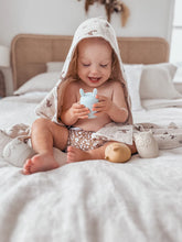 Load image into Gallery viewer, Over the Dandelions Hooded Towel with Tassel - Woodlands