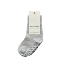 Load image into Gallery viewer, Woolbabe Merino & Organic Cotton Sleepy Socks - Pebble