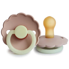 Load image into Gallery viewer, Frigg Daisy Latex Pacifier 2 pack - Blush Night (GLOW IN THE DARK)
