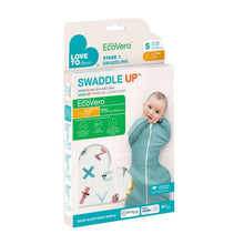 Load image into Gallery viewer, Love to Dream Swaddle Up EcoVero (1.0 Tog) - Alphabet Soup - size small