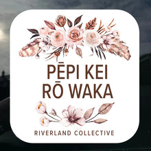 Load image into Gallery viewer, Riverland Collective Autumn Blush - Pēpi Kei Rō Waka Car Sticker