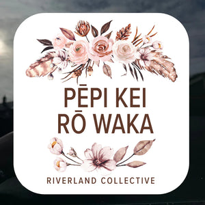 Riverland Collective Autumn Blush - Pēpi Kei Rō Waka Car Sticker