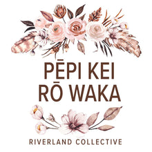 Load image into Gallery viewer, Riverland Collective Autumn Blush - Pēpi Kei Rō Waka Car Sticker

