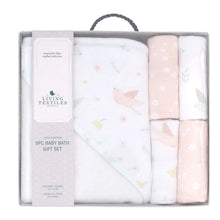 Load image into Gallery viewer, Living Textiles 5pc Bath Gift Set – Ava Birds