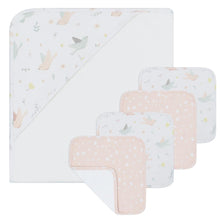 Load image into Gallery viewer, Living Textiles 5pc Bath Gift Set – Ava Birds