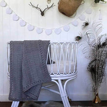 Load image into Gallery viewer, O.B Designs Handmade Crochet Baby Blanket - Grey