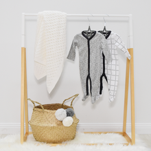 Load image into Gallery viewer, Living Textiles Velour Baby Coat Hangers - Grey - 6 pack