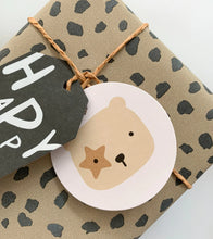 Load image into Gallery viewer, Made Paper Co. Happy Birthday Critters 20pk Gift Tags (Charcoal)