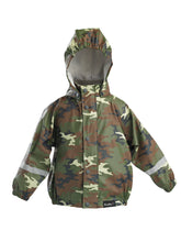 Load image into Gallery viewer, Mum2mum Rainwear Jacket - Camo - Size 1, 3 years

