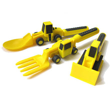 Load image into Gallery viewer, Constructive Eating 3-piece Construction Utensil Set
