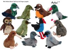 Load image into Gallery viewer, Ruru (Morepork) Finger Puppet 12cm