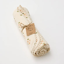 Load image into Gallery viewer, Over the Dandelions Organic Muslin Swaddle with Lace - Daisy