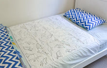 Load image into Gallery viewer, Brolly Sheet with Wings - Single Bed Size - Dinosaur