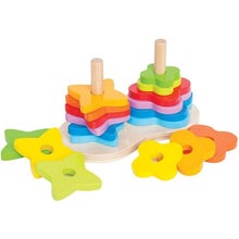 Load image into Gallery viewer, Hape Double Rainbow Stacker