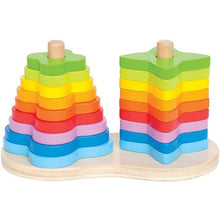 Load image into Gallery viewer, Hape Double Rainbow Stacker
