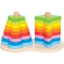 Load image into Gallery viewer, Hape Double Rainbow Stacker