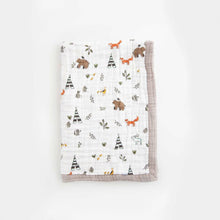 Load image into Gallery viewer, Little Unicorn Cotton Muslin Baby Blanket - Forest Friends