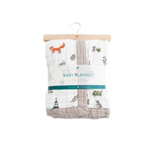 Load image into Gallery viewer, Little Unicorn Cotton Muslin Baby Blanket - Forest Friends