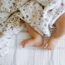 Load image into Gallery viewer, Little Unicorn Cotton Muslin Swaddle - Garden Bees