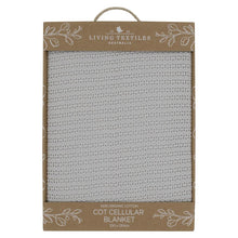 Load image into Gallery viewer, Living Textiles Organic Cot Cellular Blanket - Grey