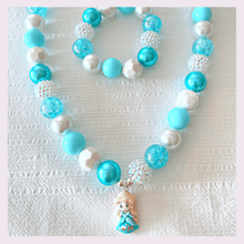 Load image into Gallery viewer, Bubblegum Bella Ice Princess Necklace