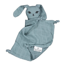 Load image into Gallery viewer, Burrow & Be Muslin Bunny Comforter - Storm