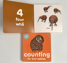 Load image into Gallery viewer, Counting for Kiwi Babies Board Book - Words in English &amp; Maori
