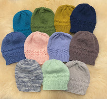 Load image into Gallery viewer, 100% Pure Merino Newborn Beanie - Choose your colour