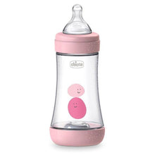 Load image into Gallery viewer, Chicco Perfect 5 Bottle 240ml Medium Flow (2m+) - Pink
