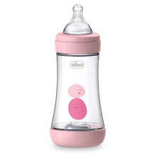 Load image into Gallery viewer, Chicco Perfect 5 Bottle 240ml Medium Flow (2m+) - Pink