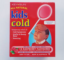 Load image into Gallery viewer, Key Sun Kids Cold Lollipops 10 - Raspberry Flavour
