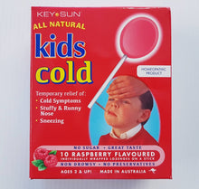 Load image into Gallery viewer, Key Sun Kids Cold Lollipops 10 - Raspberry Flavour