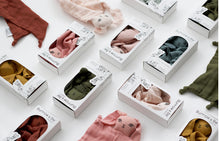 Load image into Gallery viewer, Burrow & Be Muslin Bunny Comforter - Dusty Rose