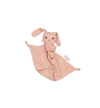 Load image into Gallery viewer, Burrow &amp; Be Muslin Bunny Comforter - Dusty Rose
