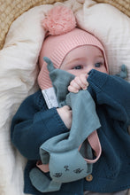 Load image into Gallery viewer, Burrow & Be Muslin Bunny Comforter - Dusty Rose