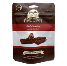 Load image into Gallery viewer, Potter Brothers Red Licorice in Milk Chocolate 130g
