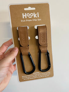 HOOKI Duo Pram Clip Hook Set - Choose your colour