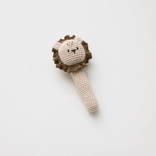 Load image into Gallery viewer, Over the Dandelions Crochet Lion Rattle