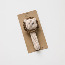 Load image into Gallery viewer, Over the Dandelions Crochet Lion Rattle