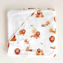 Load image into Gallery viewer, Snuggle Hunny Kids Lion Organic Hooded Baby Towel (Extra Large Size)
