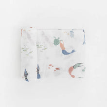Load image into Gallery viewer, Little Unicorn Cotton Muslin Swaddle - Mermaid
