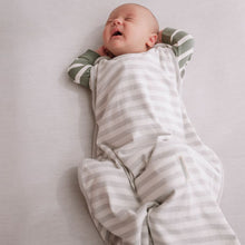 Load image into Gallery viewer, Woolbabe 3 Seasons Side Zip MINI Sleeping Bag - Pebble - Size 0-9 months